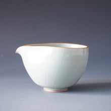 Load image into Gallery viewer, Wide Magnolia Azure Ruyao Fair Cup by Shan Kilns 善窑汝窑天青公道杯 160ml
