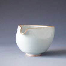 Load image into Gallery viewer, Wide Magnolia Azure Ruyao Fair Cup by Shan Kilns 善窑汝窑天青公道杯 160ml
