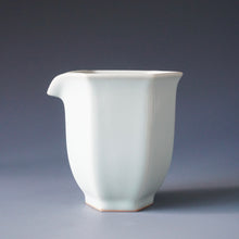 Load image into Gallery viewer, Moon White Ruyao Hexagon Fair Cup by Shan Kilns 善窑月白汝窑六角公道杯 230ml
