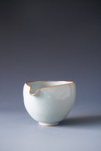 Load image into Gallery viewer, Wide Magnolia Azure Ruyao Fair Cup by Shan Kilns 善窑汝窑天青公道杯 190ml
