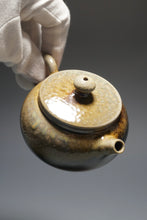 Load image into Gallery viewer, Wood Fired Bianhu Nixing Teapot by Li Wenxin 李文新柴烧坭兴扁壶 145ml
