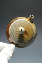 Load image into Gallery viewer, Wood Fired Bianhu Nixing Teapot by Li Wenxin 李文新柴烧坭兴扁壶 145ml
