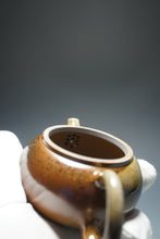Load image into Gallery viewer, Wood Fired Bianhu Nixing Teapot by Li Wenxin 李文新柴烧坭兴扁壶 145ml
