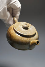 Load image into Gallery viewer, Wood Fired Bianhu Nixing Teapot by Li Wenxin 李文新柴烧坭兴扁壶150ml
