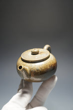 Load image into Gallery viewer, Wood Fired Bianhu Nixing Teapot by Li Wenxin 李文新柴烧坭兴扁壶150ml
