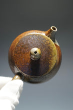 Load image into Gallery viewer, Wood Fired Bianhu Nixing Teapot by Li Wenxin 李文新柴烧坭兴扁壶 140ml

