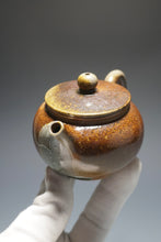 Load image into Gallery viewer, Wood Fired Bianhu Nixing Teapot by Li Wenxin 李文新柴烧坭兴扁壶 140ml
