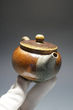 Load image into Gallery viewer, Wood Fired Bianhu Nixing Teapot by Li Wenxin 李文新柴烧坭兴扁壶 140ml
