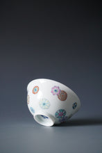 Load image into Gallery viewer, Wood Fired Doucai Hydrangea Jingdezhen Porcelain Teacup 柴窑斗彩绣球花杯 110ml
