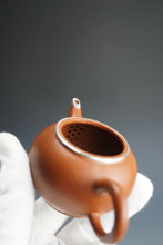 Load image into Gallery viewer, Repaired Silver Rim Zhuni Dahongpao Shuiping Yixing Teapot 朱泥大红袍包银小水平 105ml
