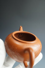 Load image into Gallery viewer, Fully Handmade Zhuni Shuiping Teapot with carvings of bamboo by Fan Yayun 全手工范亚云朱泥竹刻水平 150ml
