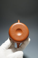 Load image into Gallery viewer, Fully Handmade Zhuni Jinglan Piao Yixing Teapot by Yu Bo 全手工余波极品朱泥井栏瓢竹 180ml
