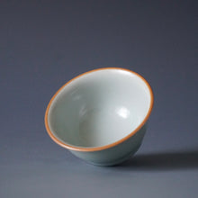 Load image into Gallery viewer, 60ml Shan Kilns Dripping Azure Ruyao Teacup 善窑汝窑天青流釉杯
