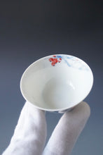 Load image into Gallery viewer, 60ml Qinghua Birds Jingdezhen Porcelain Teacup by KuangShi 青花匡石手绘花鸟早春杯
