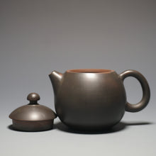 Load image into Gallery viewer, Grey 125ml Dragon Egg Nixing Teapot by Li Wenxin 李文新坭兴龙蛋壶 (深）
