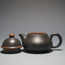 Load image into Gallery viewer, 115ml Dark Grey Puffy Lid Pear Nixing Teapot by Li Wenxin 李文新泥兴梨形 (深）
