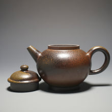Load image into Gallery viewer, Wood Fired Lao Zini Julunzhu Yixing Teapot 柴烧老紫泥巨轮珠 200ml
