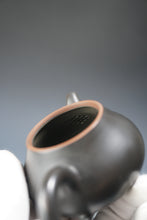 Load image into Gallery viewer, 115ml Dark Grey Puffy Lid Pear Nixing Teapot by Li Wenxin 李文新泥兴梨形 (深）
