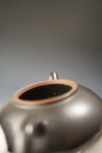 Load image into Gallery viewer, 125ml Hehuan Dark Grey Nixing Teapot by Li Wenxin 李文新坭兴合欢 (深)
