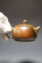 Load image into Gallery viewer, Wood Fired Bianhu Nixing Teapot by Li Wenxin 李文新柴烧坭兴扁壶 150ml
