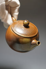 Load image into Gallery viewer, Wood Fired Bianhu Nixing Teapot by Li Wenxin 李文新柴烧坭兴扁壶 150ml
