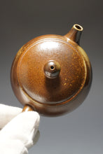 Load image into Gallery viewer, Wood Fired Bianhu Nixing Teapot by Li Wenxin 李文新柴烧坭兴扁壶 150ml
