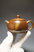Load image into Gallery viewer, Wood Fired Bianhu Nixing Teapot by Li Wenxin 李文新柴烧坭兴扁壶 150ml
