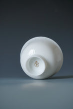 Load image into Gallery viewer, Tianbai Jingdezhen Porcelain Lotus Teacup with Gold Leaf stamp 85ml
