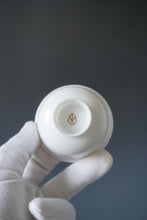 Load image into Gallery viewer, Tianbai Jingdezhen Porcelain Lotus Teacup with Gold Leaf stamp 85ml

