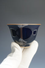 Load image into Gallery viewer, 50ml Jilan Blue Ruyao Bell Teacup by Shan Kilns 善窑汝窑霁蓝钟式杯
