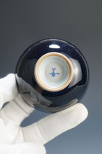 Load image into Gallery viewer, 100ml Jilan Blue Ruyao Yashou Teacup by Shan Kilns 善窑汝窑霁蓝压手杯
