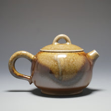 Load image into Gallery viewer, Wood Fired Ringlid Xishi Nixing Teapot No.1 by Li Wenxin 李文新柴烧坭兴壶 135ml

