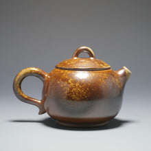 Load image into Gallery viewer, Wood Fired Ringlid Xishi Nixing Teapot No.2 by Li Wenxin 李文新柴烧坭兴壶 135ml
