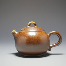 Load image into Gallery viewer, Wood Fired Ringlid Xishi Nixing Teapot No.2 by Li Wenxin 李文新柴烧坭兴壶 135ml
