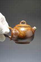 Load image into Gallery viewer, Wood Fired Ringlid Xishi Nixing Teapot No.2 by Li Wenxin 李文新柴烧坭兴壶 135ml

