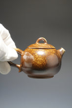 Load image into Gallery viewer, Wood Fired Ringlid Xishi Nixing Teapot No.2 by Li Wenxin 李文新柴烧坭兴壶 135ml
