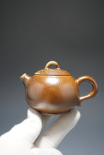 Load image into Gallery viewer, Wood Fired Ringlid Xishi Nixing Teapot No.2 by Li Wenxin 李文新柴烧坭兴壶 135ml
