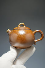 Load image into Gallery viewer, Wood Fired Ringlid Xishi Nixing Teapot No.2 by Li Wenxin 李文新柴烧坭兴壶 135ml
