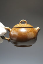 Load image into Gallery viewer, Wood Fired Ringlid Xishi Nixing Teapot No.3 by Li Wenxin 李文新柴烧坭兴壶 135ml
