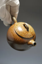 Load image into Gallery viewer, Wood Fired Ringlid Xishi Nixing Teapot No.3 by Li Wenxin 李文新柴烧坭兴壶 135ml
