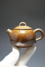 Load image into Gallery viewer, Wood Fired Ringlid Xishi Nixing Teapot No.3 by Li Wenxin 李文新柴烧坭兴壶 135ml
