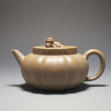 Load image into Gallery viewer, Fully Handmade Jiangpo-Qingni Jingwen Lion Head Yixing Teapot by Tang Mengfei 全手工汤梦飞青降坡泥绣狮 240ml
