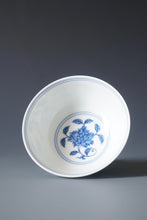 Load image into Gallery viewer, Wood Fired Doucai Flowers Jingdezhen Porcelain Teacup 柴窑斗彩花卉杯 90ml
