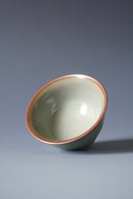 Load image into Gallery viewer, 65ml Shan Kilns Dripping Fenqing Ruyao Teacup 善窑汝窑粉青流釉杯
