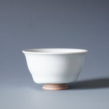 Load image into Gallery viewer, 65ml Shan Kilns Dripping Moon White Ruyao Teacup 善窑汝窑月白流釉杯
