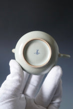 Load image into Gallery viewer, 130ml Pear Moon White Ruyao Teapot by Shan Kilns 善窑月白汝窑梨形
