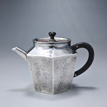 Load image into Gallery viewer, 999 Pure Silver Handmade Hexagonal Teapot 全手工纯银999六角壶 110ml
