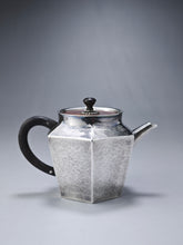 Load image into Gallery viewer, 999 Pure Silver Handmade Hexagonal Teapot 全手工纯银999六角壶 110ml
