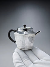 Load image into Gallery viewer, 999 Pure Silver Handmade Hexagonal Teapot 全手工纯银999六角壶 110ml
