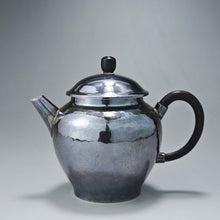 Load image into Gallery viewer, 999 Pure Silver Handmade Lianzi Hammered Teapot 全手工纯银999莲子银壶 130ml
